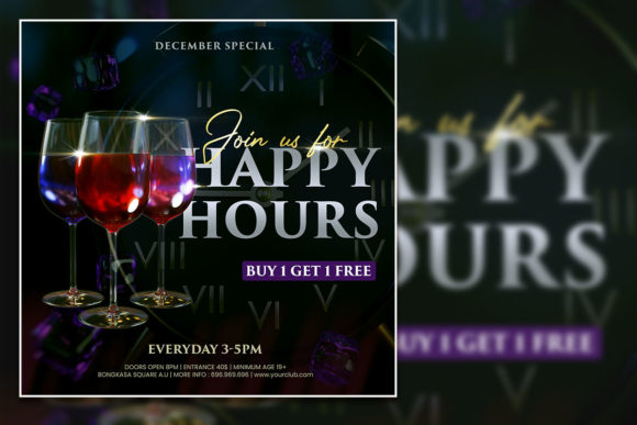 Dark Style Happy Hours Social Media Post & Feature: A Deep Dive