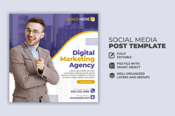 Mastering Social Media with a Versatile Marketing Template