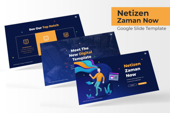 Netizen Zaman Now: A Modern Google Slides Template for Dynamic Presentations