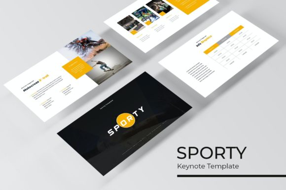 Sporty Keynote Template: Dynamic Slides for High-Energy Presentations