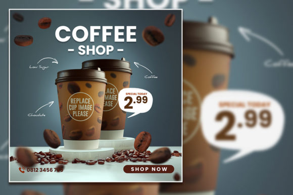 Streamline Your Coffee Shop's Feed: A Social Media Template Guide